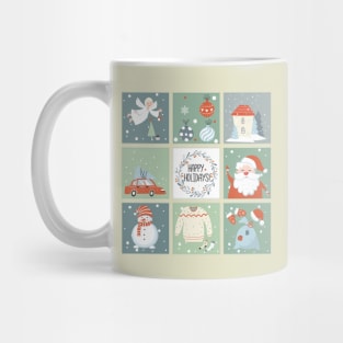 Christmas Gifts | Santa Claus Seamless Patterns Mug